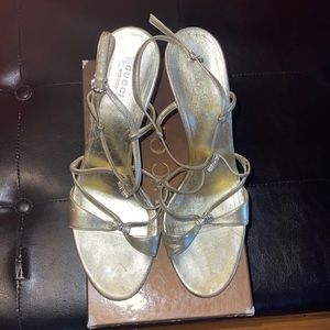 Gucci gold sandals